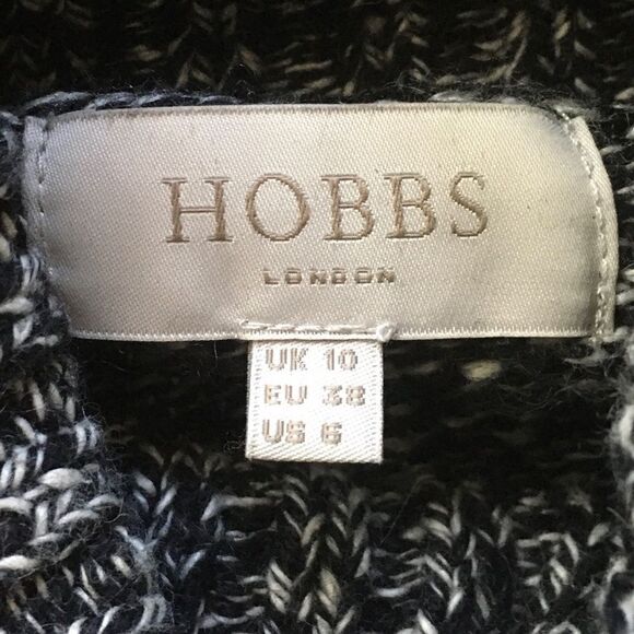 HOBBS London Cotton Turtleneck Long Sleeve Midi Sweater Dress 6 - Picture 13 of 13